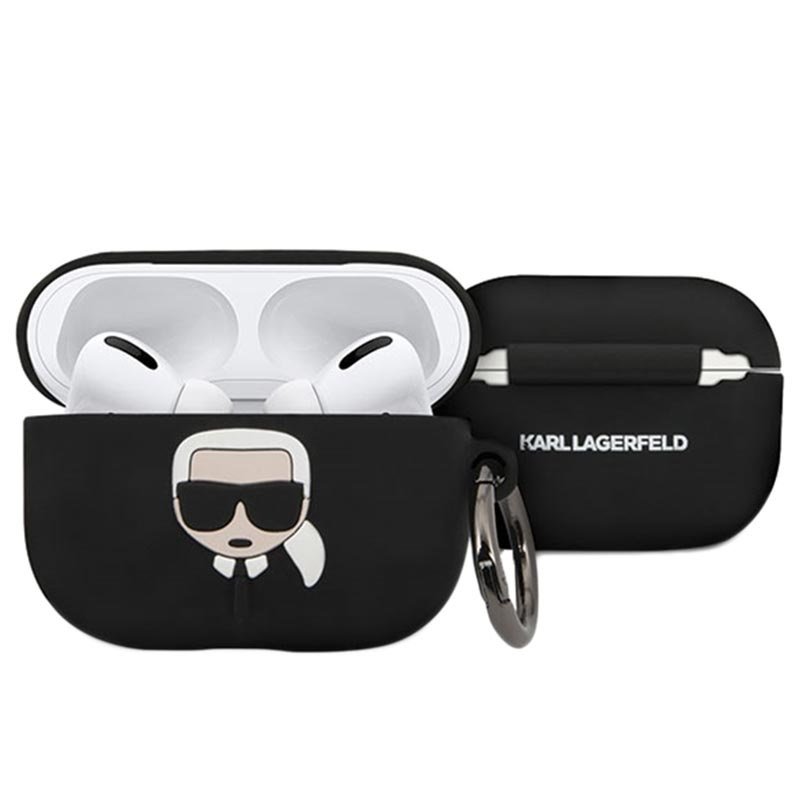 AirPods Pro siliconen hoesje met Karl Lagerfeld-logo