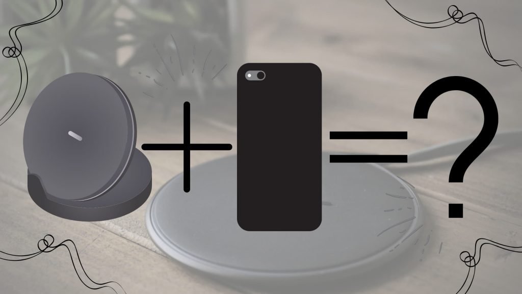 Draadloos opladen met telefoonhoesje Qi opladen met telefoonhoesje