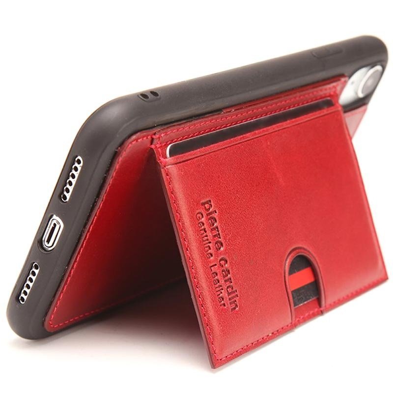 Leather Coated iPhone XR Covermet Stander
