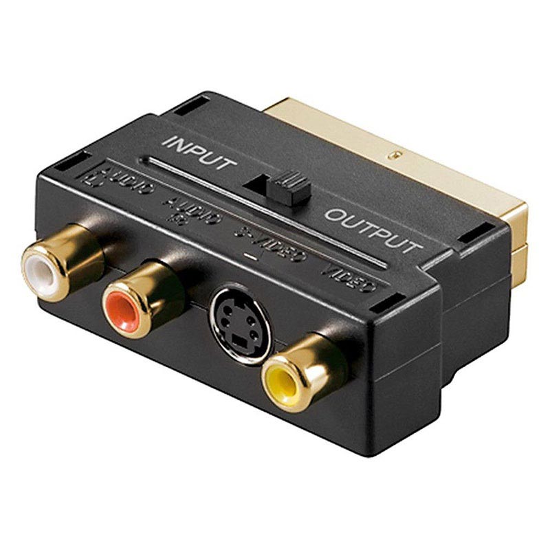 SCART Adapter met RCA en S-Video