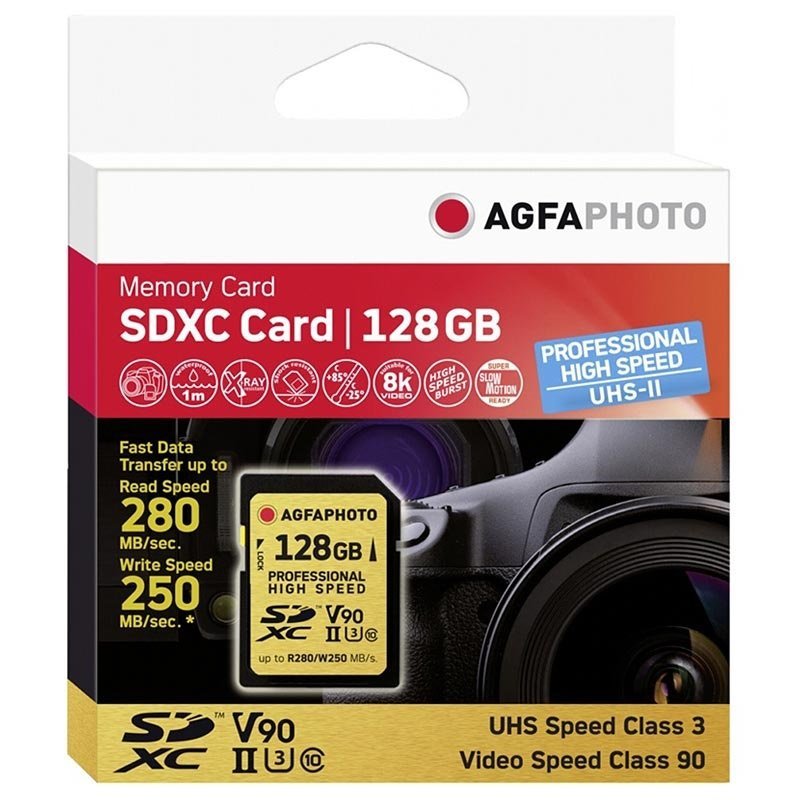 High Speed SDXC geheugenkaart van AgfaPhoto