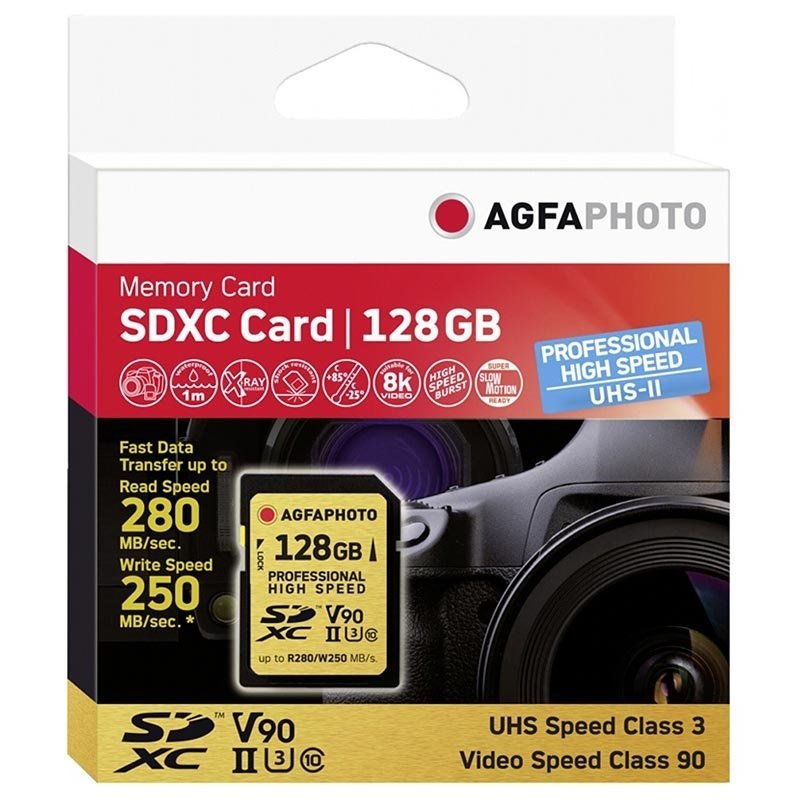 AgfaPhoto Professional High-Speed SDXC-geheugenkaart AgfaPhoto Professional geheugenkaart