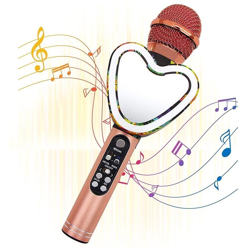 Q5 hartvormige karaokemicrofoon Q5 karaokemicrofoon