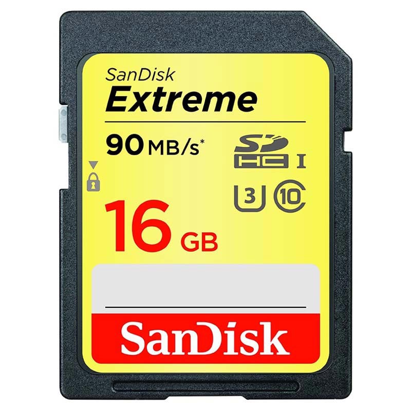 SanDisk SDSDXNE-016G-GNCIN Extreme geheugenkaart SanDisk Extreme SDHC geheugenkaart