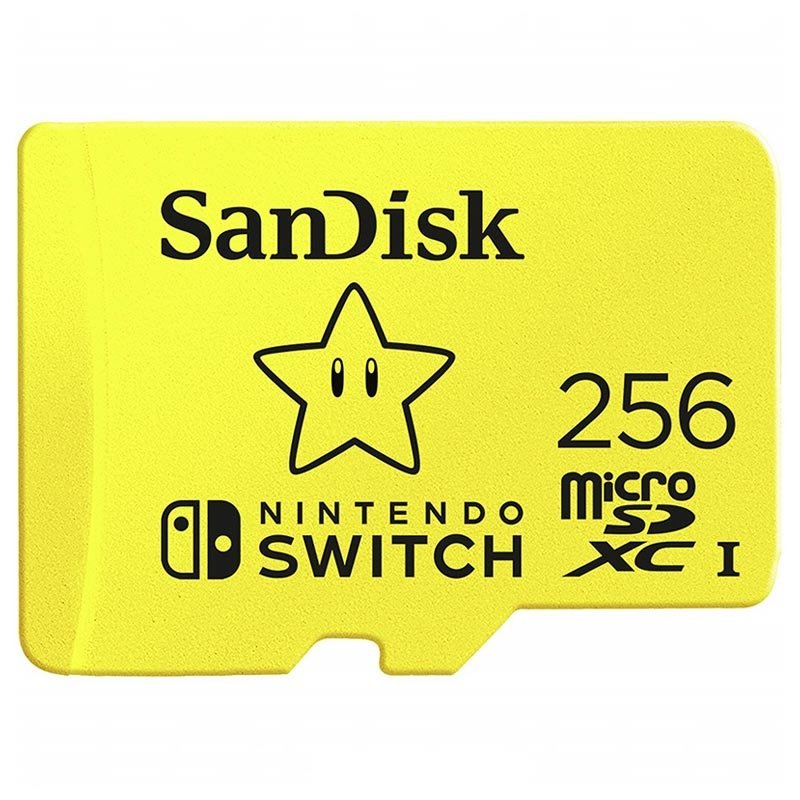 SanDisk Micro SD-kaart voor Nintendo Switch van 256GB