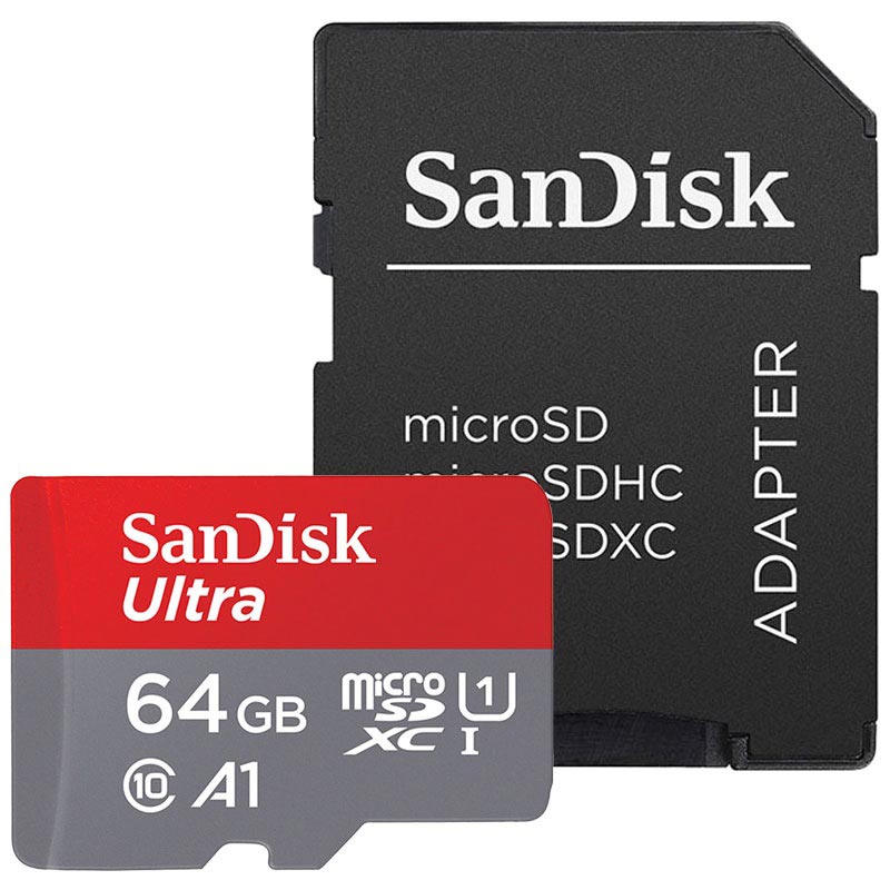 SanDisk Ultra MicroSDXC geheugenkaart SanDisk Ultra MicroSDXC 64GB geheugenkaart