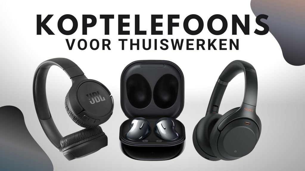 Draadloze hoofdtelefoon voor thuiswerken