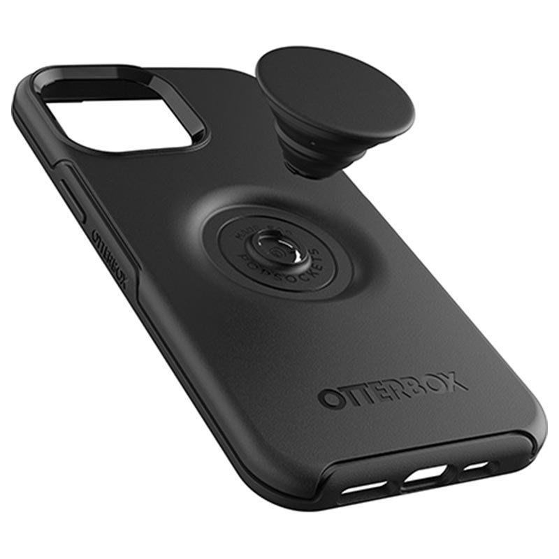 Zwarte Otterbox cover met PopSocket