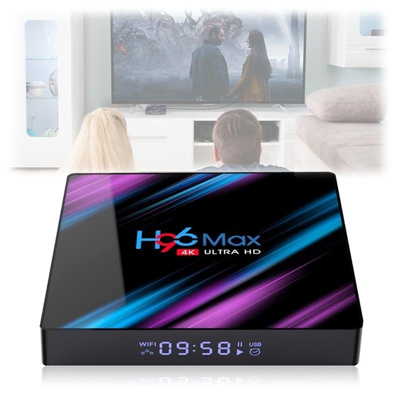 H96 Max RK3318 Smart TV Box met Android 9.0 H96 Max RK3318 TV Box with Android 9.0
