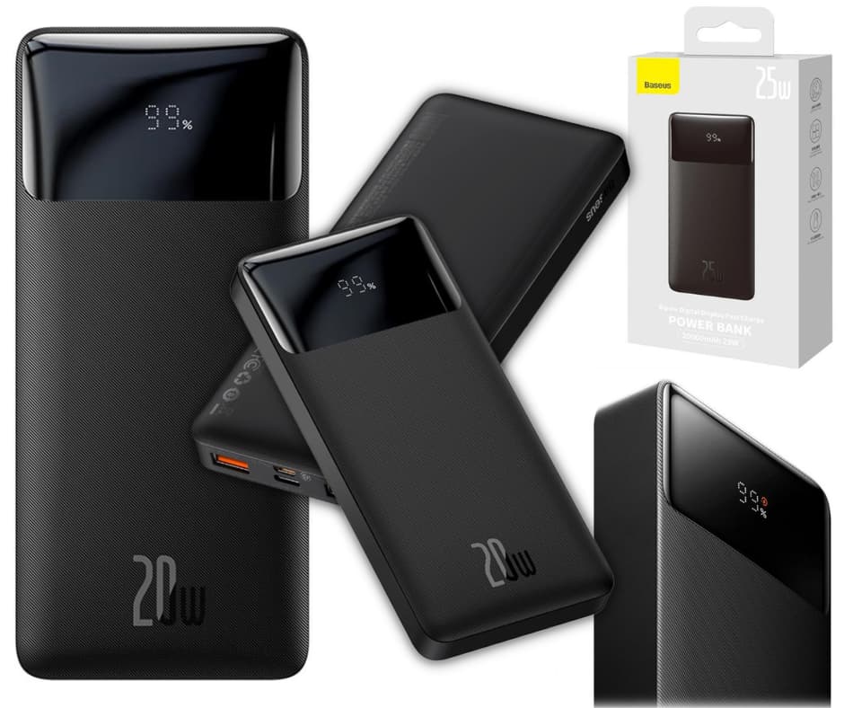 Baseus Bipow Digital Display 20W powerbank Bipow powerbank van Baseus