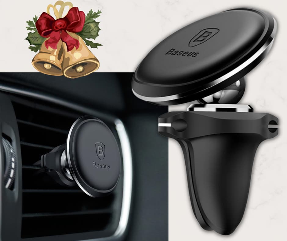Baseus Magnetische Telefoon Autohouder BASEUS MAGNETISCHE VENTILATIEROOSTER AUTOHOUDER MET KABELCLIP SUGX-A01