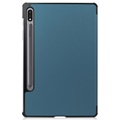 Tri-Fold Series Samsung Galaxy Tab S7/S8 Folio Case - Donkergroen