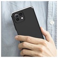 GKK Afneembare Xiaomi Mi 11 Lite 5G Case - Zilver / Zwart