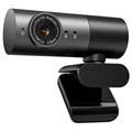 1080p Webcam met Autofocus en Speaker - 2MP - Zwart