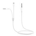2 in 1 3,5 mm AUX-audiokabel MH030 - iOS, Android - Wit