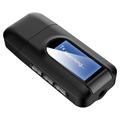 2-in-1 Bluetooth Audio Adapter met LCD-display RT11 - Zwart