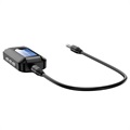 2-in-1 Bluetooth Audio Adapter met LCD Display RT11 - Zwart