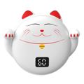 2 in 1 digitaal display 3s snel verwarmende cartoon handwarmer 10000mAh draagbare powerbank - Lucky Cat