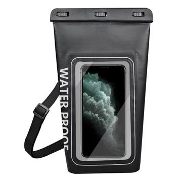 2L Waterdichte Dry Bag met Touch-Screen Smartphonehoes - Zwart