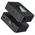 3-in-1 Bluetooth-audiozender met lcd-scherm - zwart
