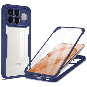 Xiaomi Redmi K90 Pro Max 360 Protection Series Hoesje - Blauw / Doorzichtig