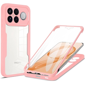 Xiaomi Redmi K90 Pro Max 360 Protection Series Hoesje - Roze / Doorzichtig