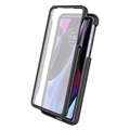 360 Protection Series Motorola Edge 30 Pro Case - Zwart / Doorzichtig