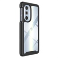 360 Protection Series Motorola Edge 30 Pro Case - Zwart / Doorzichtig
