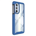 360 Protection Series Motorola Edge 30 Pro Case - Blauw / Doorzichtig