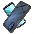 360 Protection Series Motorola Moto G51 5G Case - Zwart / Doorzichtig