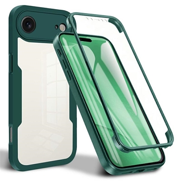 iPhone Air 360 Protection Series Hoesje - Groen / Doorzichtig