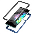 360 Protection Series Motorola Edge 20 Case - Blauw / Doorzichtig