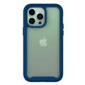 360 Protection Series iPhone 14 Pro Case - Donkerblauw / Doorzichtig