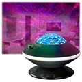 360-graden roterende Starlight LED-lamp 012-2081 - zwart