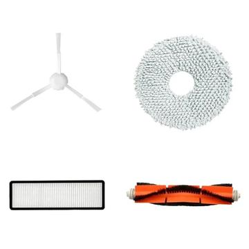4-Pak Set voor Dreame Bot L10s Ultra/S10 Pro Stofzuiger - Hoofdborstel, Zijborstel, HEPA Filter, Dweildoek