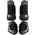 4-delige Tendon & Fetlock Laarzen - Maat XL - Zwart