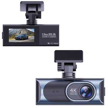 4K Dash Cam met dubbele lens en GPS-tracering