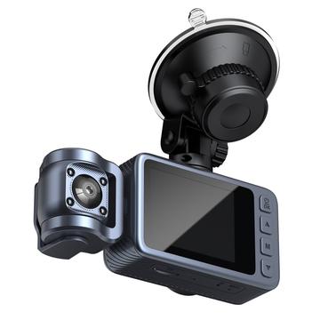 4K Dual-Lens WiFi Dash Cam met Nachtzicht en 360 Draaibare Lens