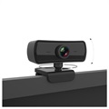 4MP HD-webcam met autofocus - 1080p, 30fps - Zwart