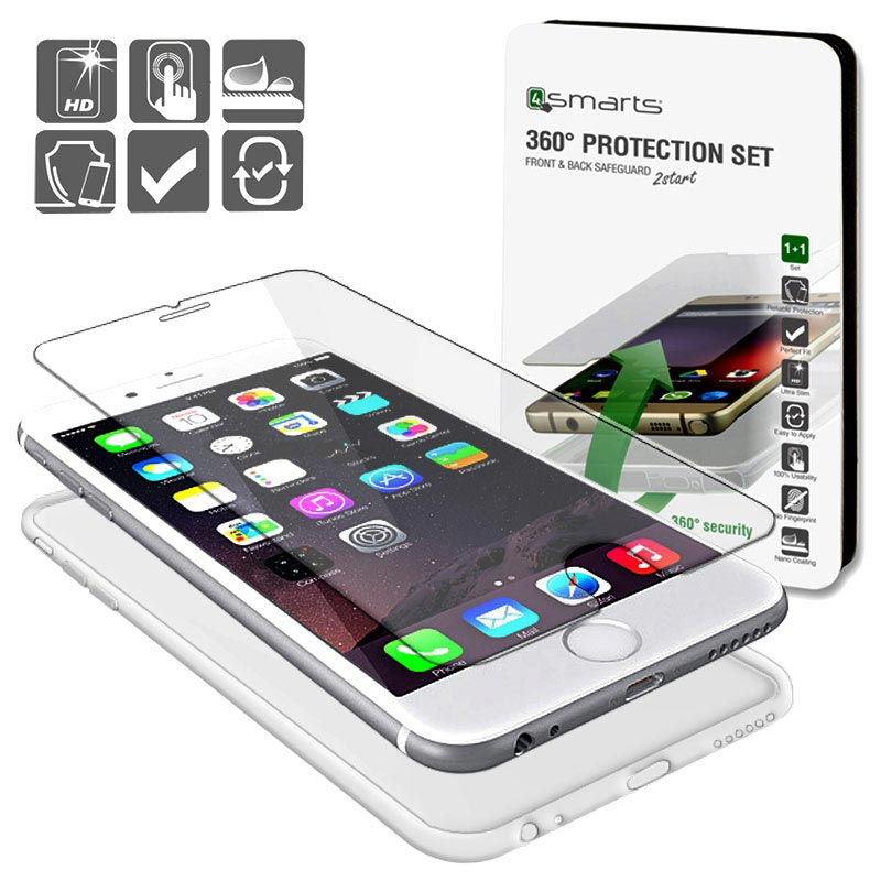 iphone p a set iphone 6 6s 4smarts 360 protection set doorzichtig iphone p a set iphone 6 6s 4smarts 360 protection set doorzichtig