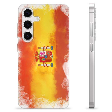 Samsung Galaxy S24 TPU Hoesje - Spaanse Vlag
