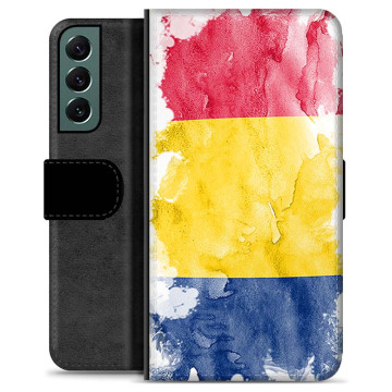 Samsung Galaxy S22+ 5G Premium Portemonnee Hoesje - Roemeense Vlag