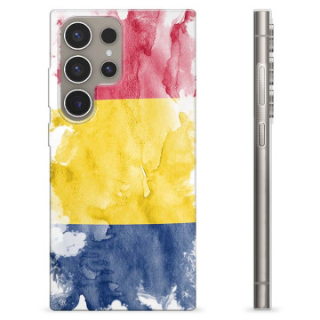 Samsung Galaxy S24 Ultra TPU Hoesje - Roemeense Vlag
