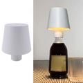 Touch Control Wine Bottle Light 3 wisselende kleuren LED-lamp Draagbare Desk Light voor Bar, Party - Wit
