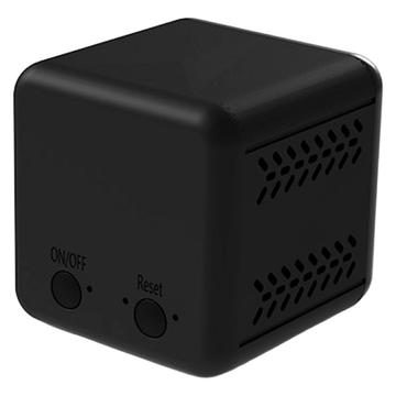 A19 Draadloze Mini WiFi Camera met Infrarood Nachtzicht & Bewegingsalarm - Zwart