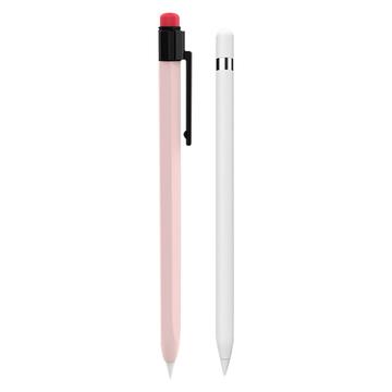 AHASTYLE PT80-1-K Voor Apple Pencil 2e generatie Stylus Pen Silicone Cover Anti-druppel Beschermhoes - Roze
