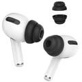 AHASTYLE PT99-2 1 paar oordopjes voor Apple AirPods Pro 2 / AirPods Pro Bluetooth koptelefoon met siliconen kapjes, maat S - zwart