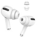AHASTYLE PT99-2 1 paar voor Apple AirPods Pro 2 / AirPods Pro vervangende siliconen oordopjes Bluetooth oortelefoon oorkappen, maat L - wit