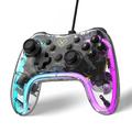 AOLION voor Nintendo Switch computer transparante bedrade Gamepad RGB licht spelbesturing