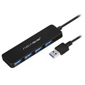 Universele 4-Poorts SuperSpeed USB 3.0 Hub - Zwart